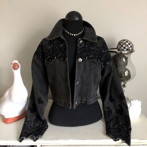 Vintage 80s grunge/goth/emo Jacket